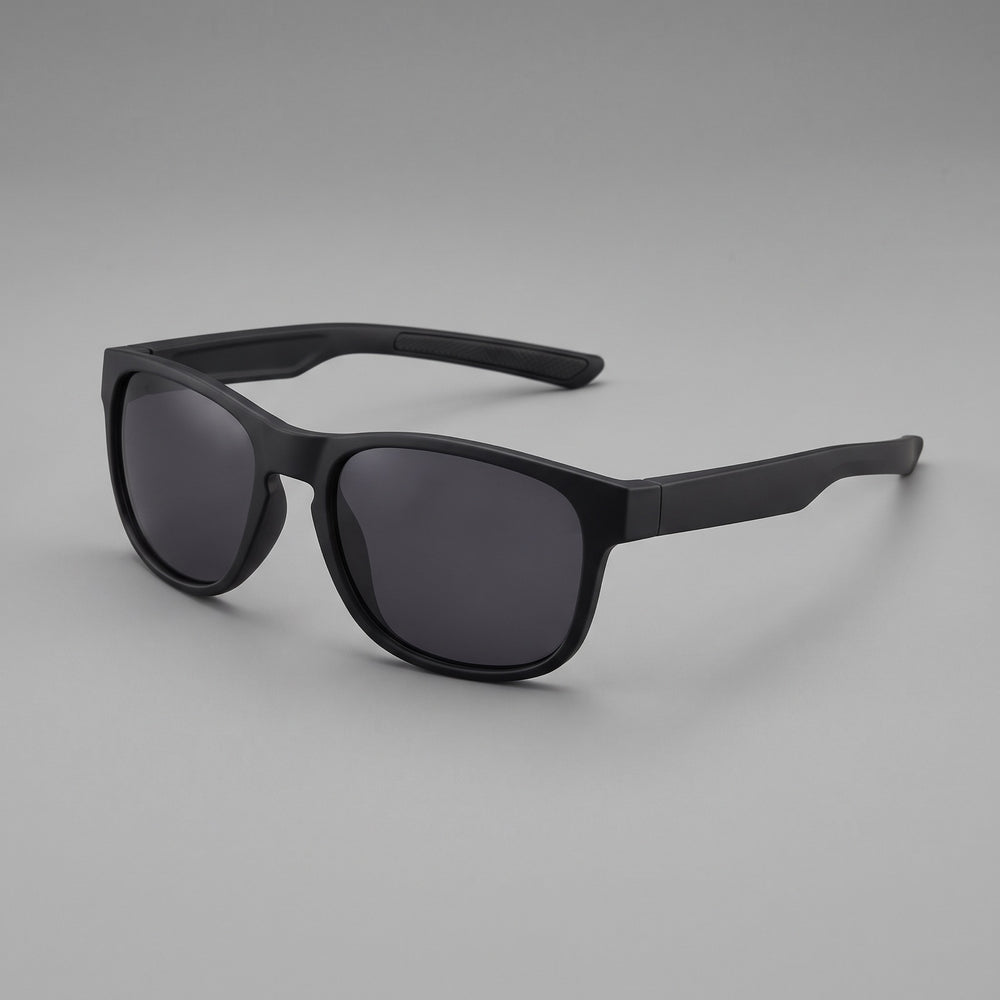 Portofino gepolariseerde wayfarer in mat zwart